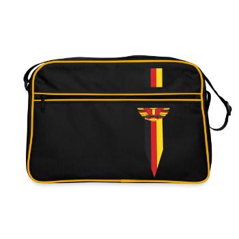GDR flag | vintage gift GDR Retro Ostalgie - Retro Bag - black/gold - Front