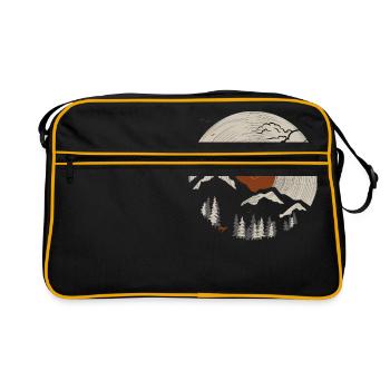 Record sur la montagne 2 - Sac Retro - noir/or - Devant