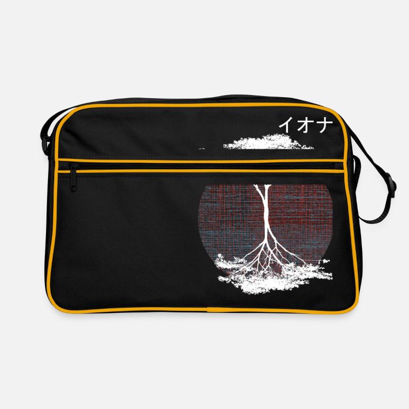 Japanischer Baum Retro Tasche