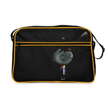 Elephant On The Head - Retro Bag - black/gold - Front