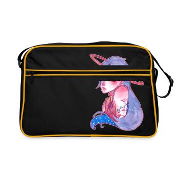Five Hundred Light Years Away - Retro Bag - black/gold - Front