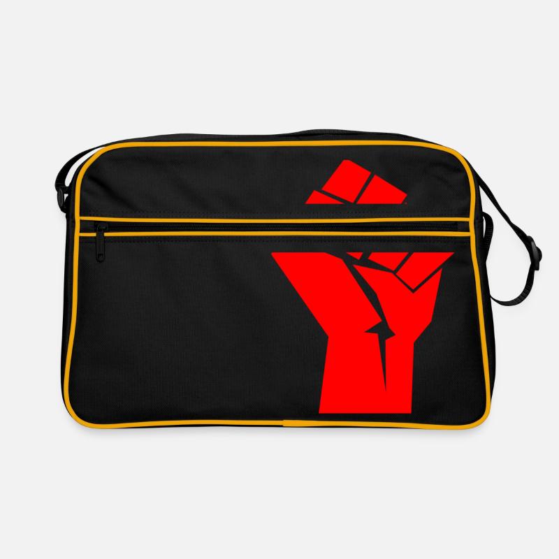 Faust in rot Retro Tasche