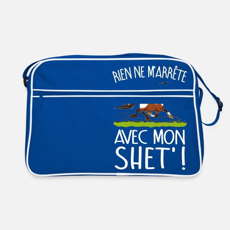 Poney shet pie (texte blanc) Sac Retro