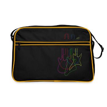Electric Guitars Guitars Guitare Musique Instrument Corde - Sac Retro - noir/or - Devant