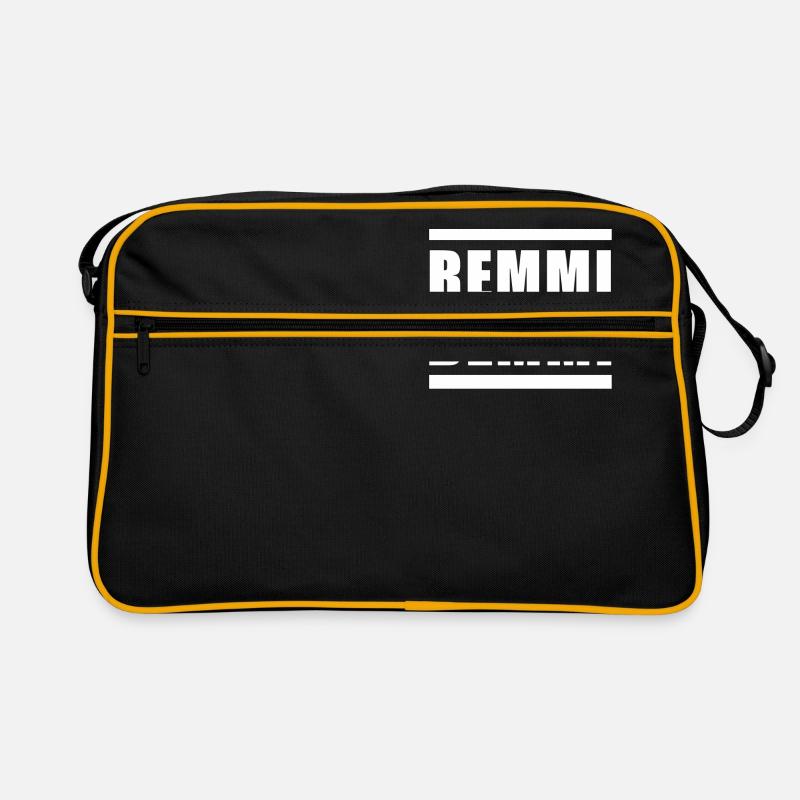 Remmi Demmi noir et blanc - Sac Retro - noir/or