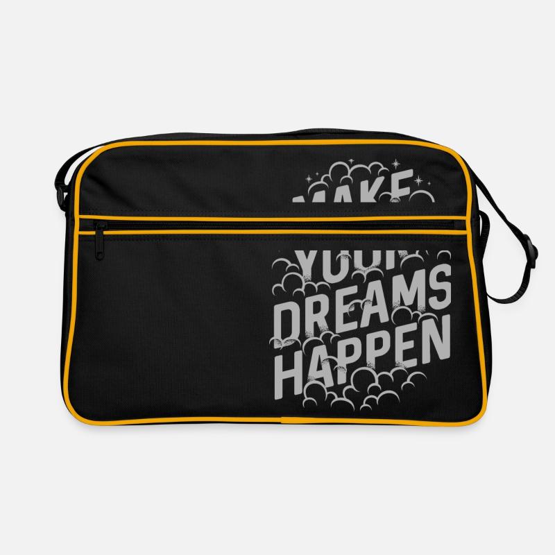 MAKE YOUR DREAMS HAPPEN Retro Tasche