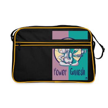 Power Ganesh - Retro Bag - black/gold - Front