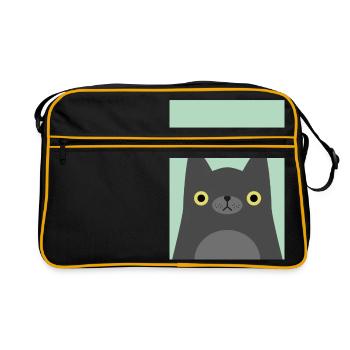 Chat noir - Sac Retro - noir/or - Devant