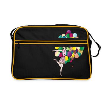 La danse enchante le monde- Les gardiens d’Orbis - Sac Retro - noir/or - Devant