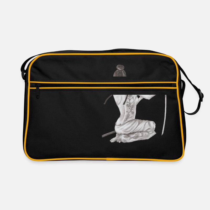 Der Samurai - Retro Tasche - Schwarz/Gold