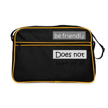 be friendly 2 - Retro Bag - black/gold - Front