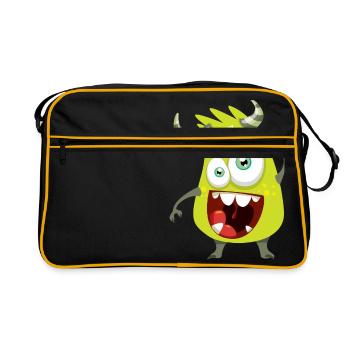 Monstaa Originaals Monster #20 - Sac Retro - noir/or - Devant