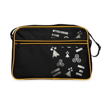 Breizh Bretagne Blanc 2 - Sac Retro - noir/or - Devant