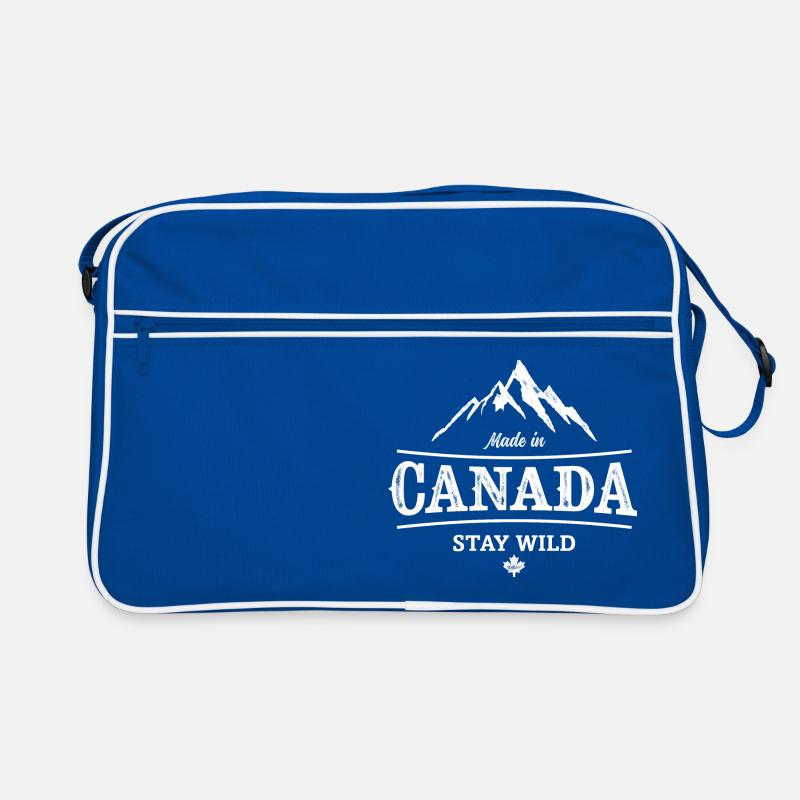 FABRIQUÉ AU CANADA RESTEZ SAUVAGE Sac Retro