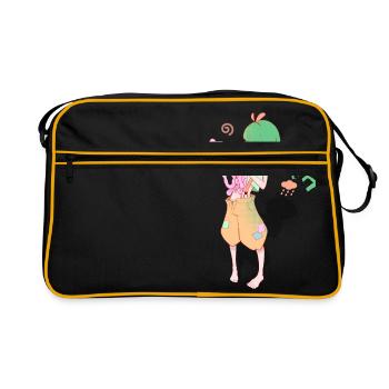 Boring ... - Retro Tasche - Schwarz/Gold - Vorne