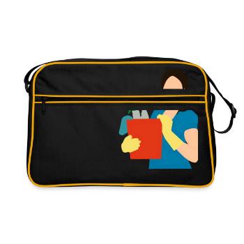 Nettoyage Nettoyage Nettoyage dame balai wischmop38 - Sac Retro - noir/or - Devant