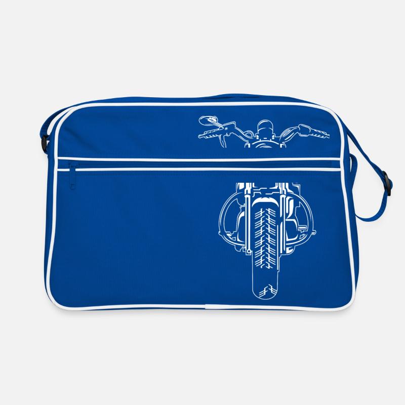 Chopper / motorcycle 07_white Retro Bag
