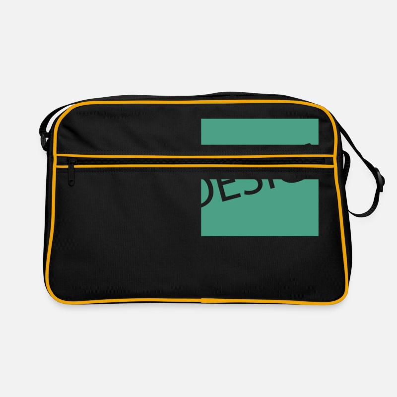 Design - Retro Tasche - Schwarz/Gold