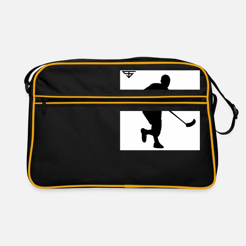 FLOORBALL - Retro Tasche - Schwarz/Gold
