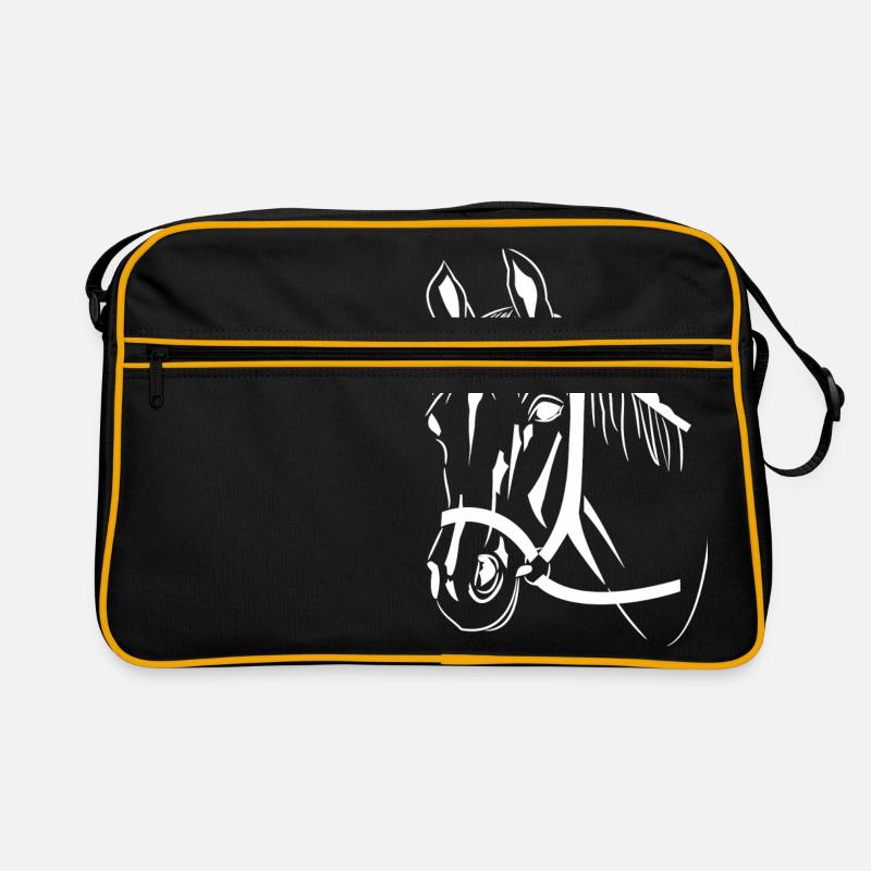 Pferdekopf Retro Tasche