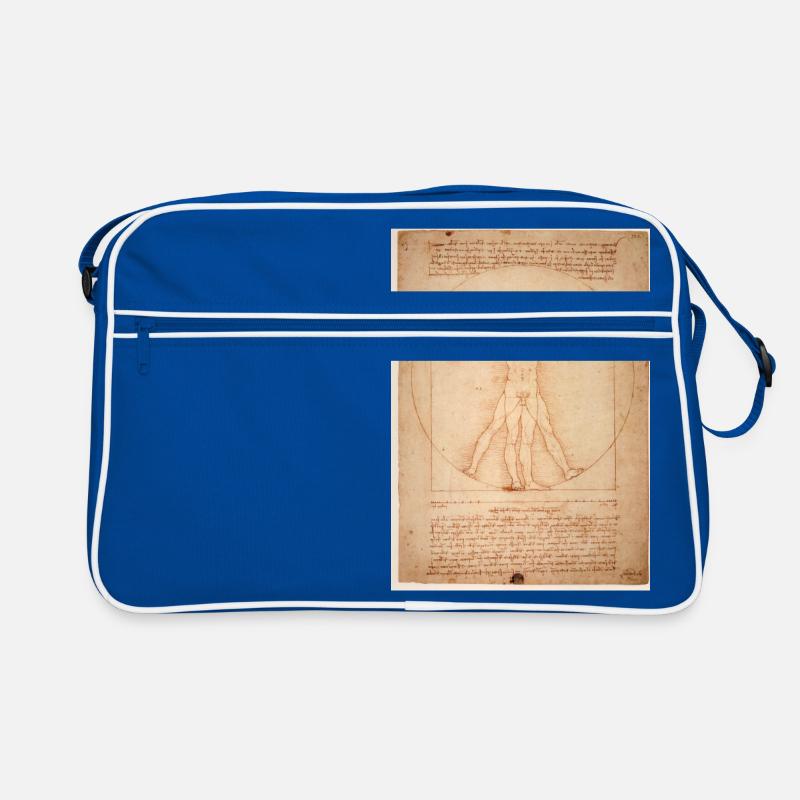 leonardo da vinci human Retro Tasche