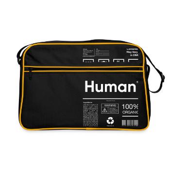 Blanc humain - Sac Retro - noir/or - Devant