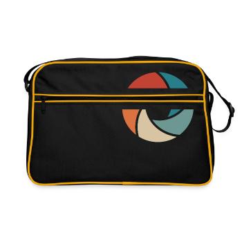 appareil photo - Sac Retro - noir/or - Devant