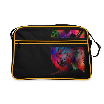 Cycling Bike sport article #cycling #sport #biking - Retro Bag - black/gold - Front