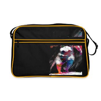 Sumo sport art #sumo - Retro Bag - black/gold - Front