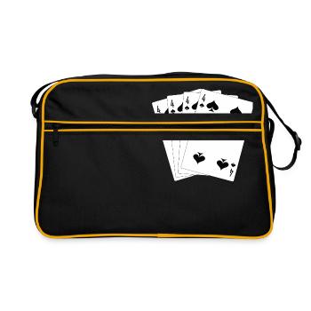 Playing cards - Retro Bag - black/gold - Front