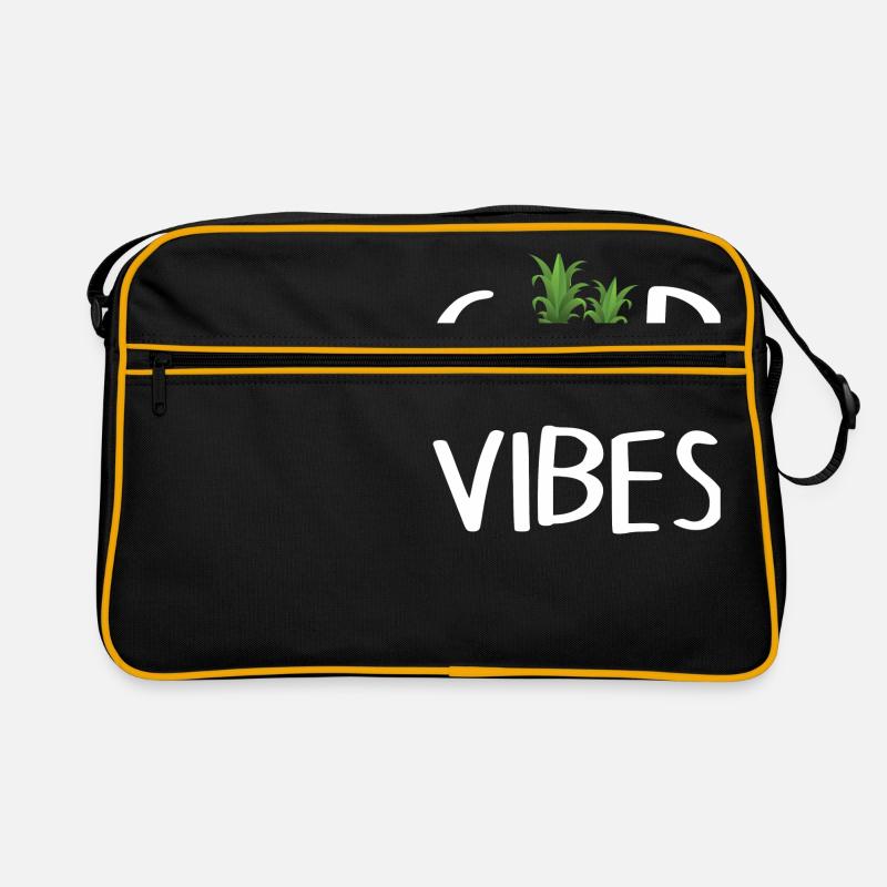 Good Vibes - Retro Bag - black/gold