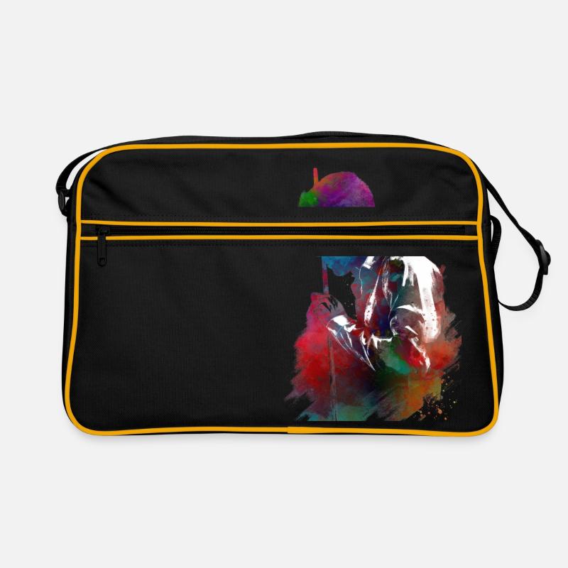Joueur de billard #snooker - Sac Retro - noir/or