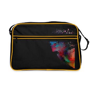 Swimmer sport #swimmer #sport - Retro Bag - black/gold - Front