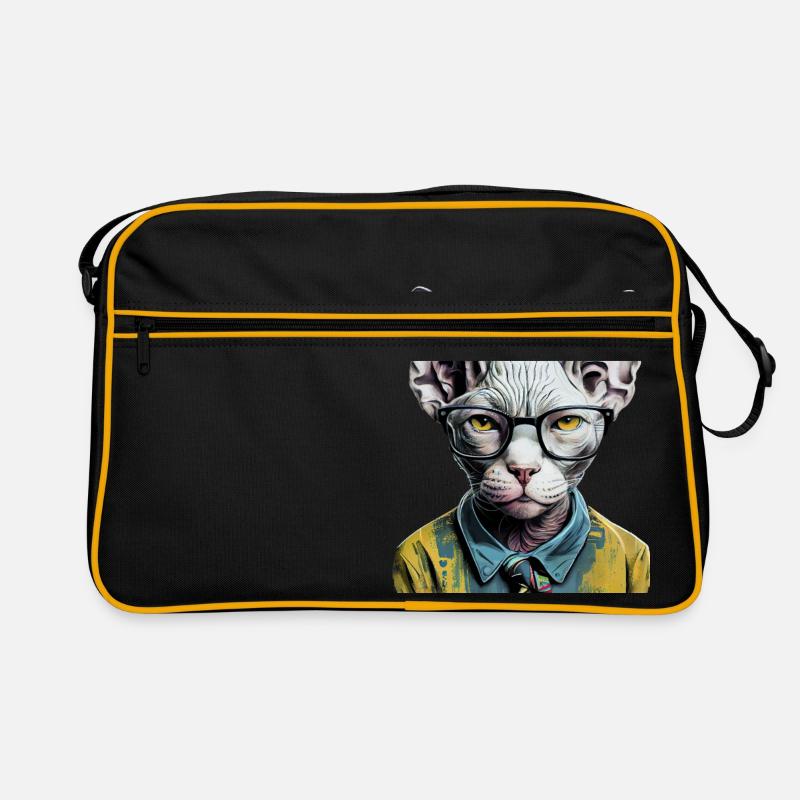 Hipster cat Ziggy Retro Bag