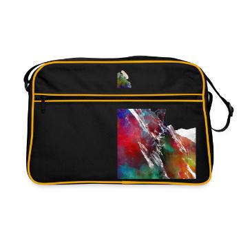 Alpinisme sport art #sport - Sac Retro - noir/or - Devant