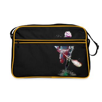 L’art sportif de la crosse #lacrosse #sport - Sac Retro - noir/or - Devant
