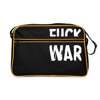 Fuck war - Sac Retro - noir/or - Devant