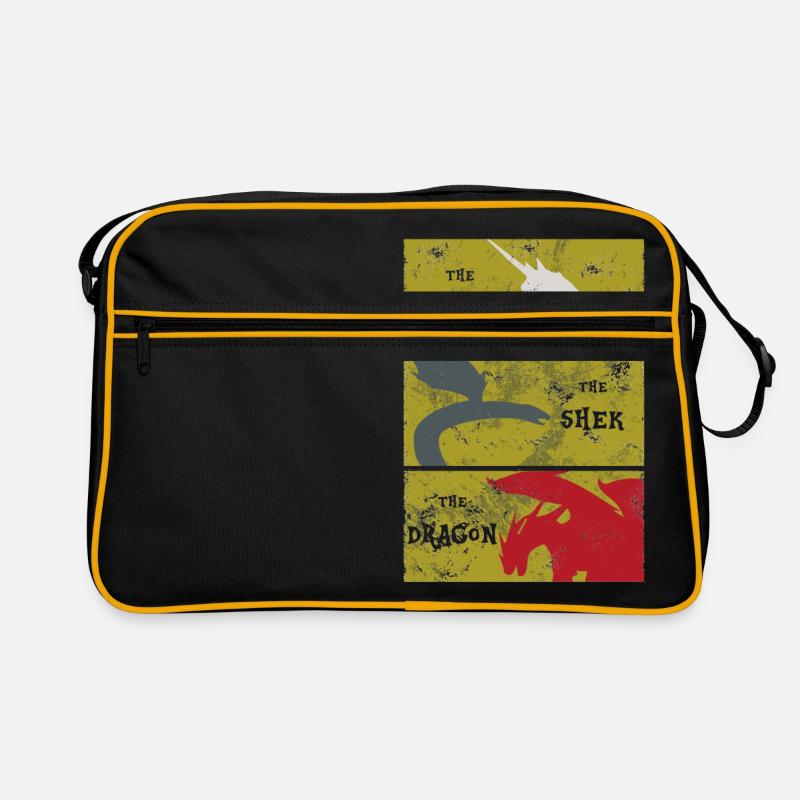Erinnerungen an Idhún - Retro Tasche - Schwarz/Gold