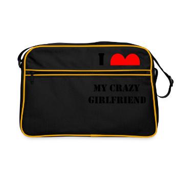 Love girlfriend - Retro Bag - black/gold - Front