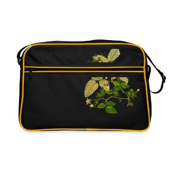 herb rosemary parsley thyme dill oregano - Retro Bag - black/gold - Front