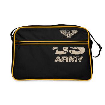 us army design - Retro Bag - black/gold - Front