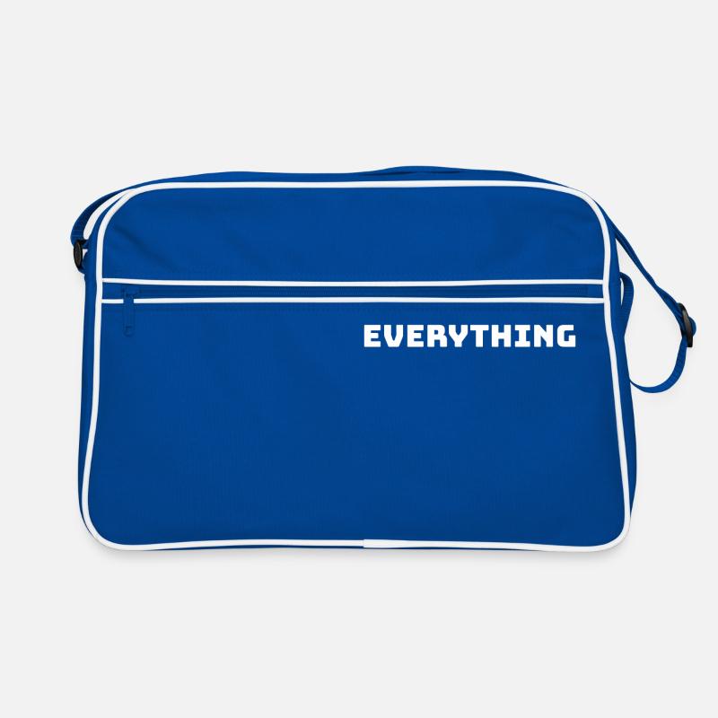 Frage alles im Leben Retro Tasche