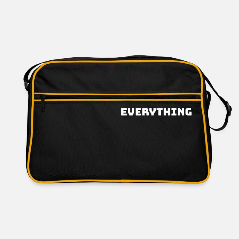 Frage alles im Leben Retro Tasche