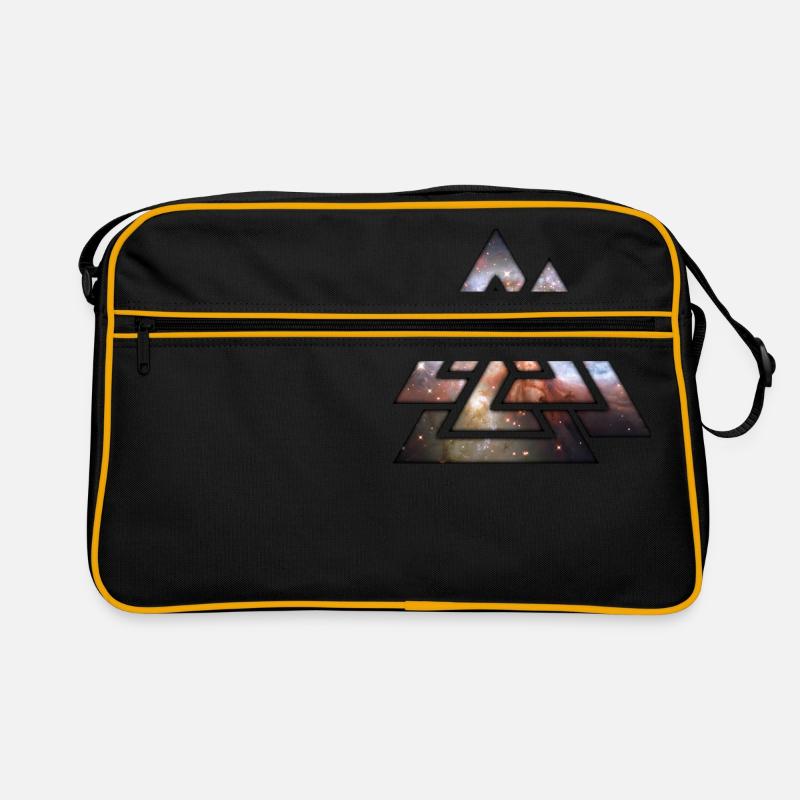 Cosmic Triangles T-Shirts - Sac Retro - noir/or