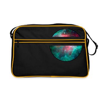 Galaxy - Space - Stars - Cosmic - Art - Universe - Retro Bag - black/gold - Front