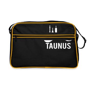 Taunus Feldberg silhouette - Sac Retro - noir/or - Devant