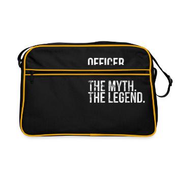 Officier - Sac Retro - noir/or - Devant