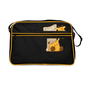 SAFARI - Retro Tasche - Schwarz/Gold - Vorne