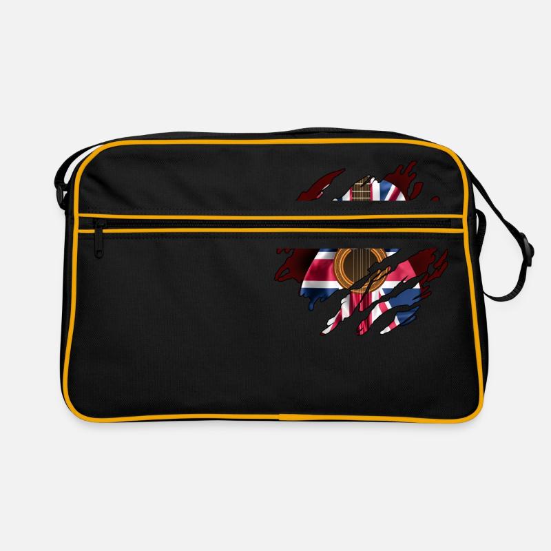 British Guitar Flag Inside Retro Bag