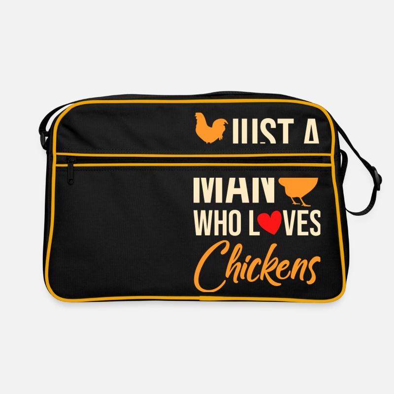 Poulet Propriétaire Poulet Fermier Gag Sac Retro